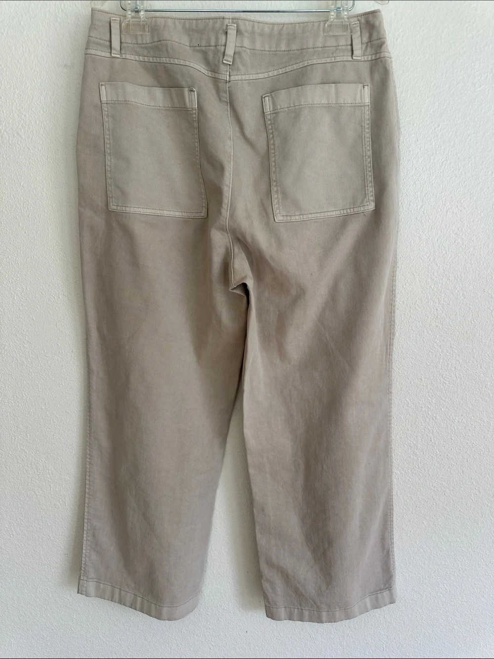 GAP Women’s Casual “Loose Khaki”Beige Cotton Chino Pants Size 12